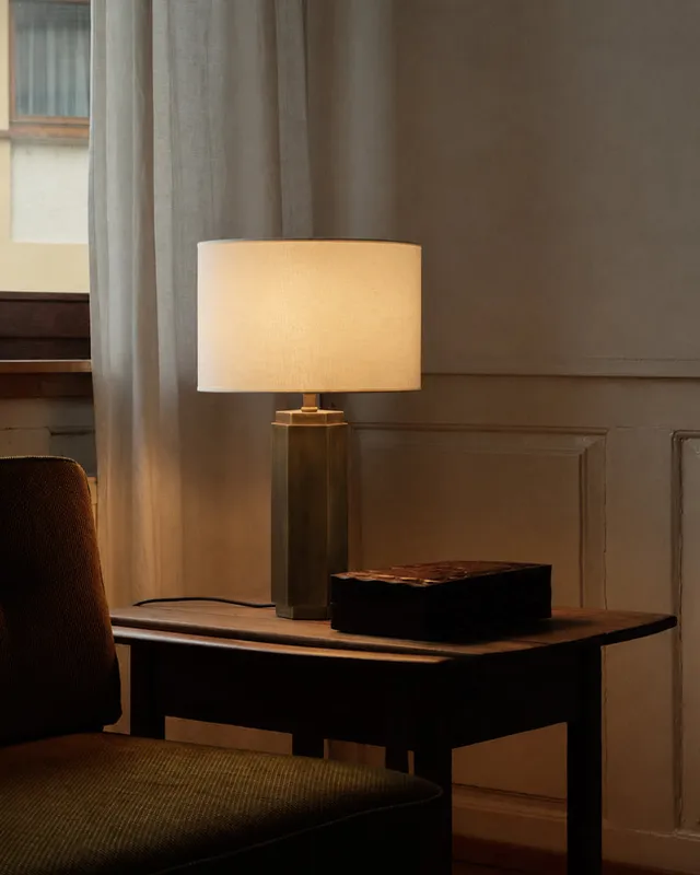 LightsStory Signature Round Column Table Lamp - Black & White — LightsStory LED General Lighting  