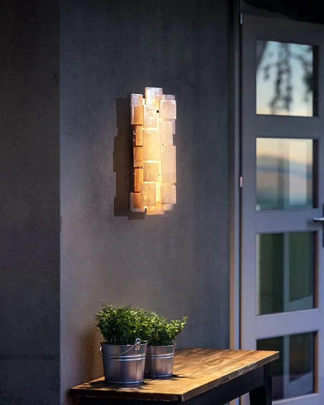 LightsStory Ethereal Calcite Wall Sconce - Linear Square Crystal — LightsStory LED Linear Lights  