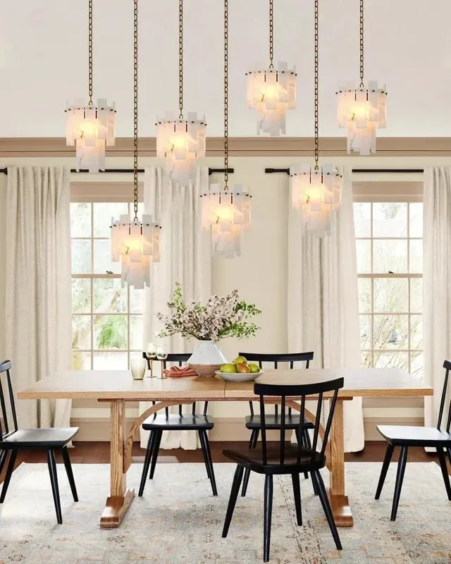LightsStory Alabaster Round Pendant Light - Heritage Brass - Statement — LightsStory LED Pendant Lights  