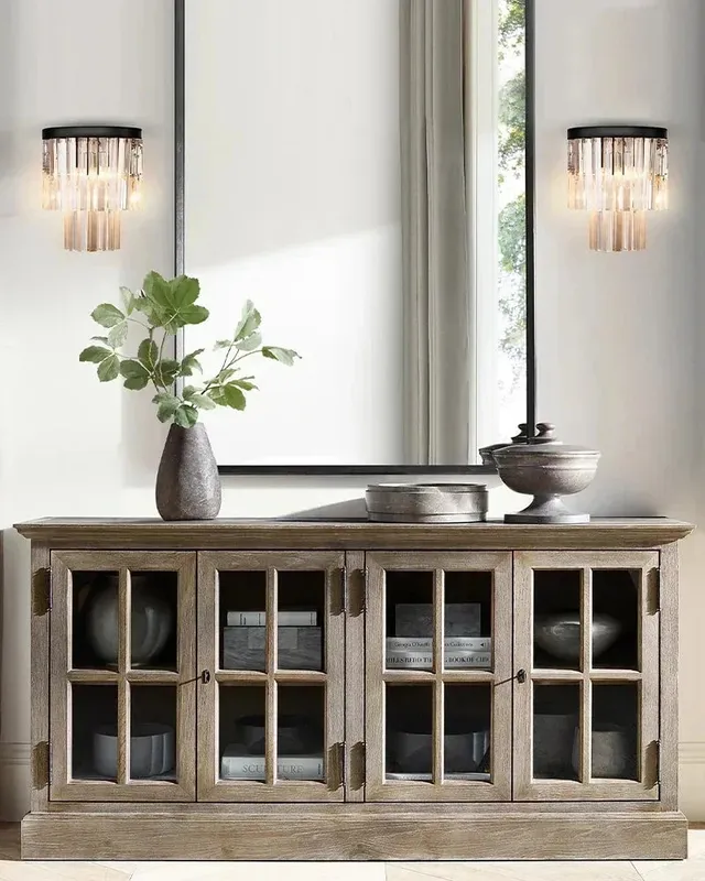 Deauville Signature Black Crystal Wall Sconce - Iconic 2-Tier Design — LightsStory LED Pendant Lights  