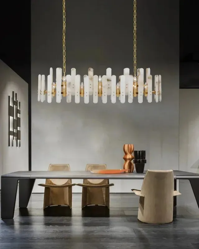 LightsStory Alabaster Statement Pendant Light - Sculptural XL Tier — LightsStory LED Pendant Lights  