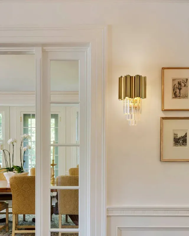 LightsStory Prismatic K9 Crystal Sconce - Elevated Brushed Gold — LightsStory LED Wall Lights  