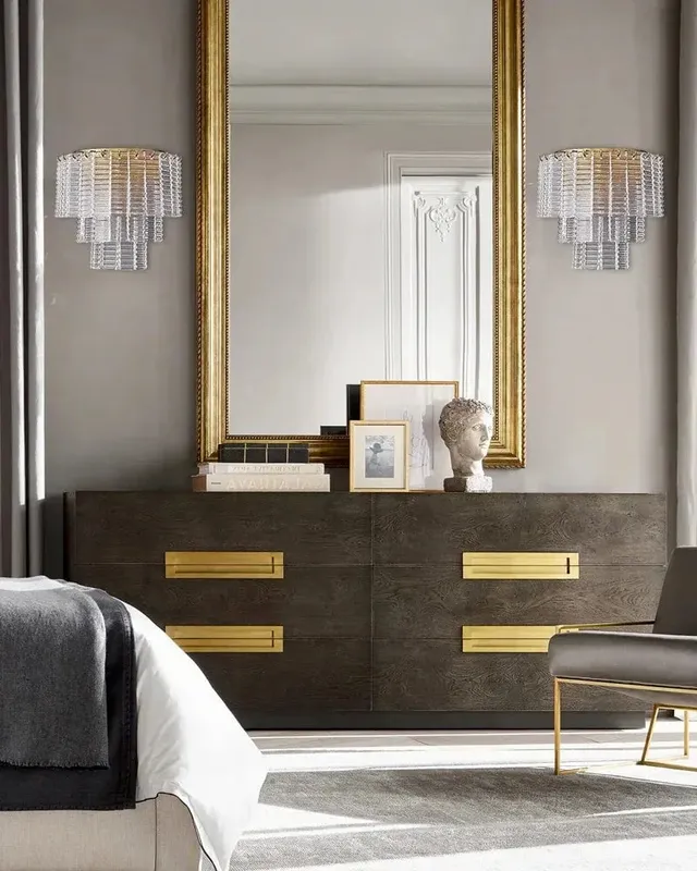 LightsStory Sculpted Round Wall Sconce - Elevated Clear Glass - Small — LightsStory LED Linear Lights  