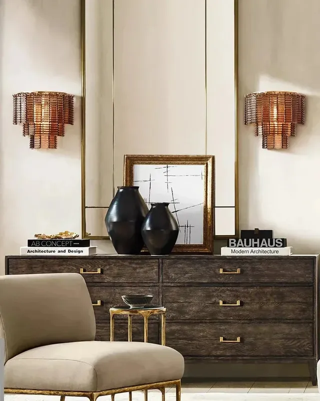 Cassis Sculpted Glass Wall Sconce - Statement Geometric 3-Tier — LightsStory LED Linear Lights  