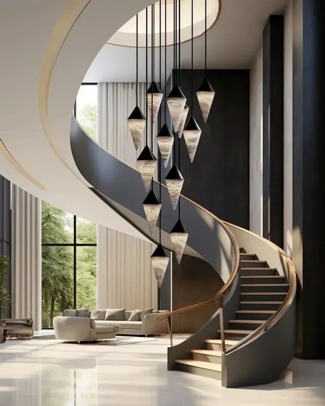 LightsStory Statement Alabaster Cluster Pendant Light - Matte Black — LightsStory LED Pendant Lights  