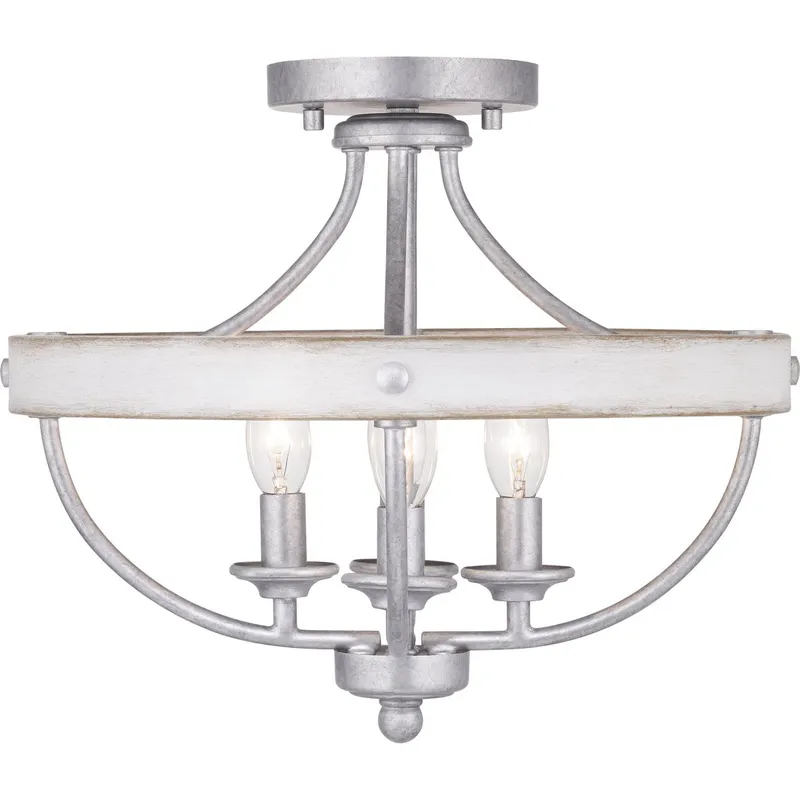 Gulliver Collection Four-Light 14-1/4" Semi-Flush Convertible — Progress Lighting LED Post Top Lights  