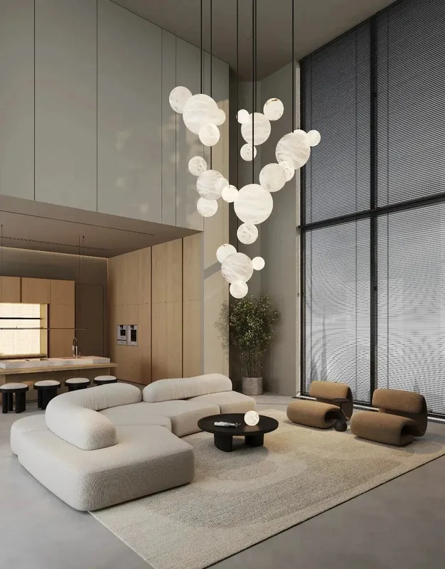 LightsStory Alabaster Cluster Globe Pendant Light - Iconic Large — LightsStory LED Pendant Lights  