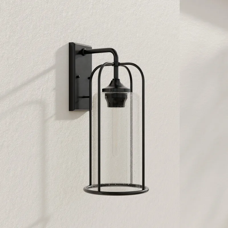 Watch Hill Collection One-Light Clear Seeded Glass Large Outdoor Wall Lantern — Progress Lighting LED Wall Lights  