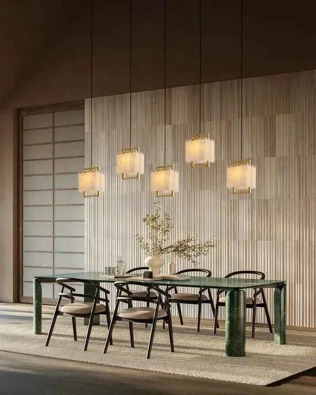 LightsStory Ethereal Alabaster Cluster Pendant Light - Small Square — LightsStory LED Pendant Lights  