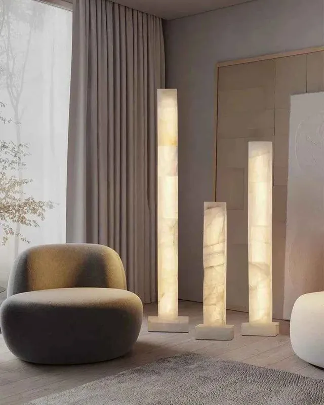 LightsStory Alabaster Column Floor Lamp - Serene Linear Design — LightsStory LED Linear Lights  
