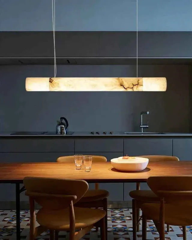 LightsStory Linear Alabaster Pendant Light - Serene White - Medium — LightsStory LED Linear Lights  