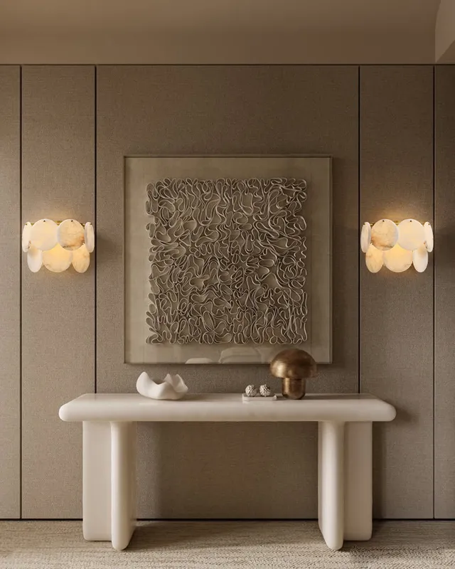 LightsStory Ethereal Alabaster Shell Pendant Light - Small Round Lux — LightsStory LED Pendant Lights  