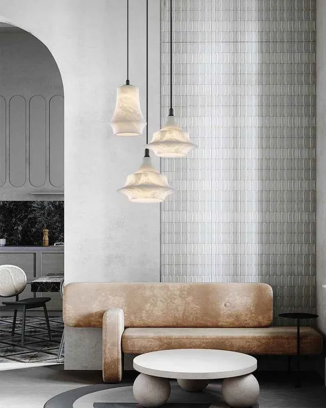 LightsStory Ethereal Alabaster Pendant Light - Serene Round Small — LightsStory LED Pendant Lights  