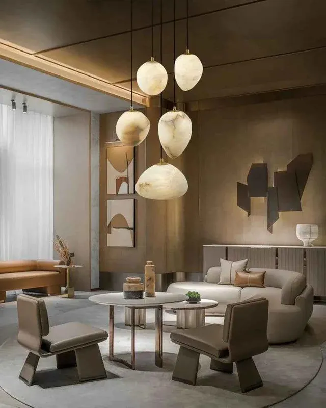 LightsStory Ethereal Alabaster Pendant Light - Iconic Round Small — LightsStory LED Pendant Lights  