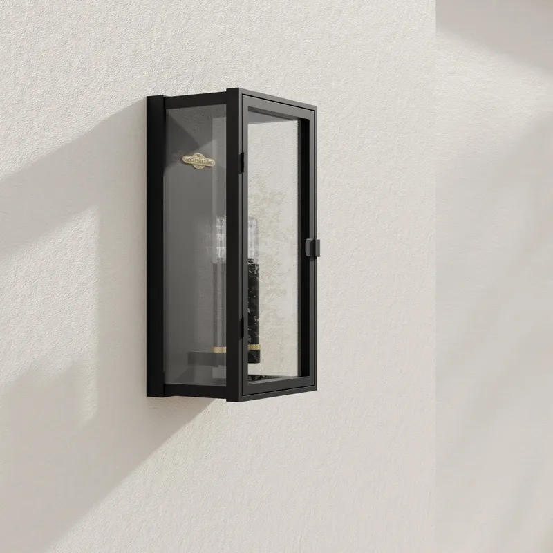 Stature Collection Two-Light Clear Glass Medium Outdoor Wall Lantern — Progress Lighting LED Wall Lights  