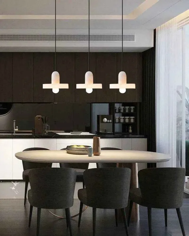 LightsStory Ethereal Round Alabaster Pendant Light - Serene White — LightsStory LED Pendant Lights  
