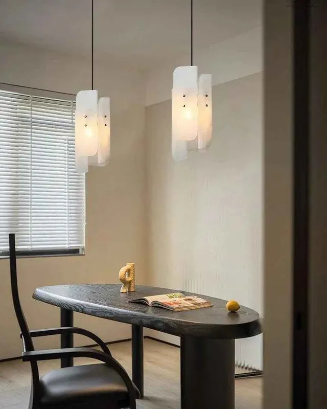 LightsStory Alabaster Round Pendant Light - Statement Natural Marble — LightsStory LED Pendant Lights  