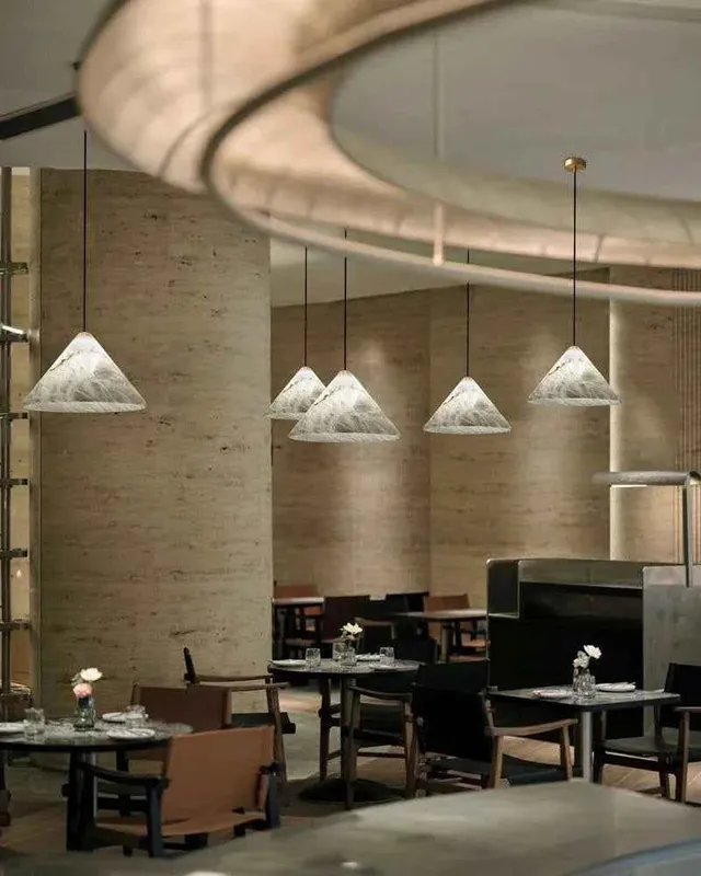 LightsStory Serene Alabaster Geometric Cluster Pendant Light — LightsStory LED Pendant Lights  