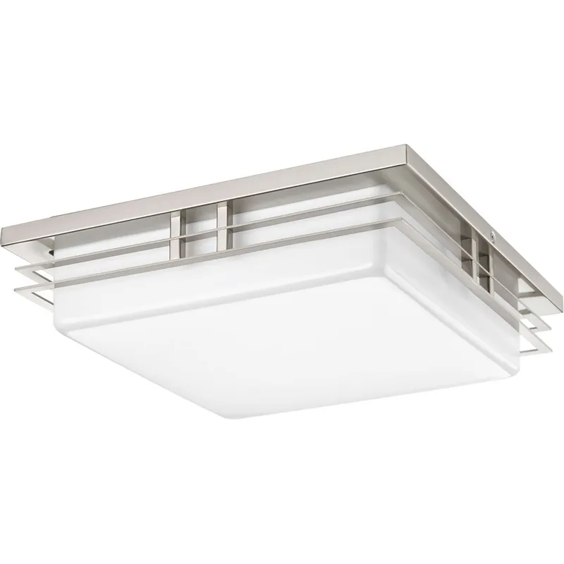 Helm Collection Two-Light 14" LED Flush Mount — Progress Lighting LED Post Top Lights  