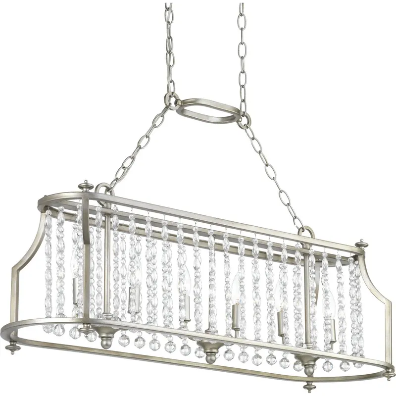 Desiree Six-Light Linear Chandelier — Progress Lighting LED Linear Lights  