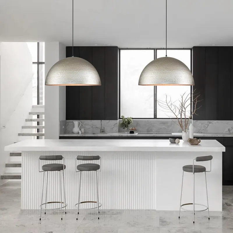 1-Light Antique Oversized Hammered Dome Pendant Light — LightFixturesUSA LED Pendant Lights 60.0W 