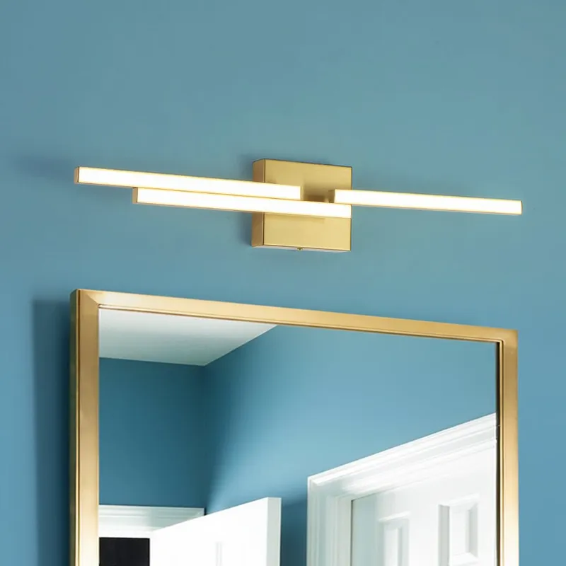 Designer 3-Light Tetris Linear Dimmable LED Vanity Wall Sconce — LightFixturesUSA LED Linear Lights 18.0W 3000K