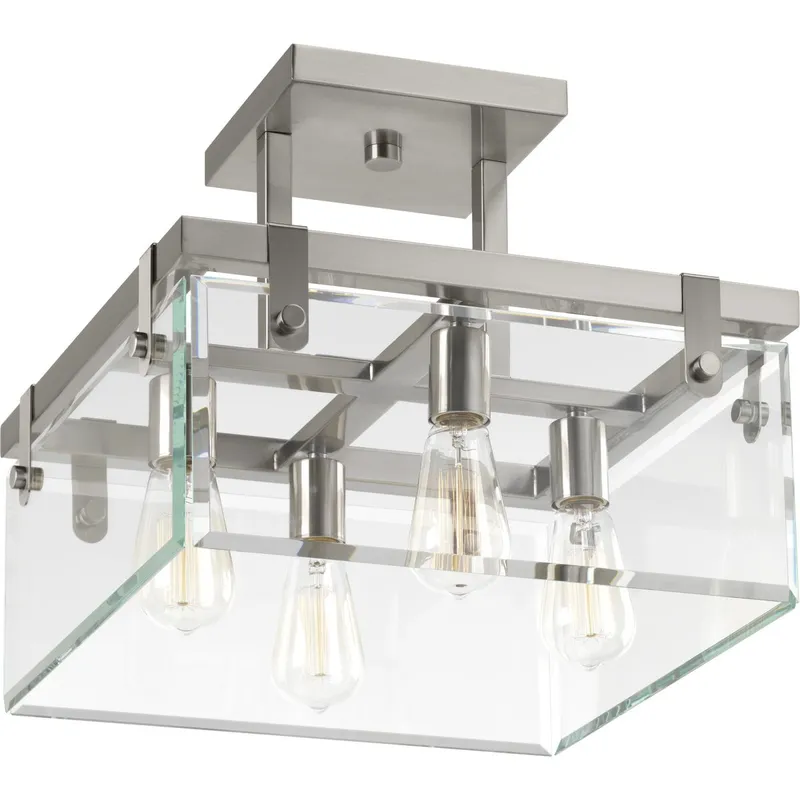 Glayse Collection 16-3/4" Semi-Flush/Convertible — Progress Lighting LED Post Top Lights  
