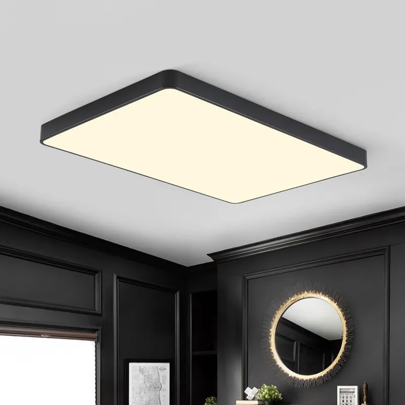 Minimalist Dimmable LED Rectangle Flush Mount Ceiling Light — LightFixturesUSA LED Ceiling Lights 95.0W 3000K