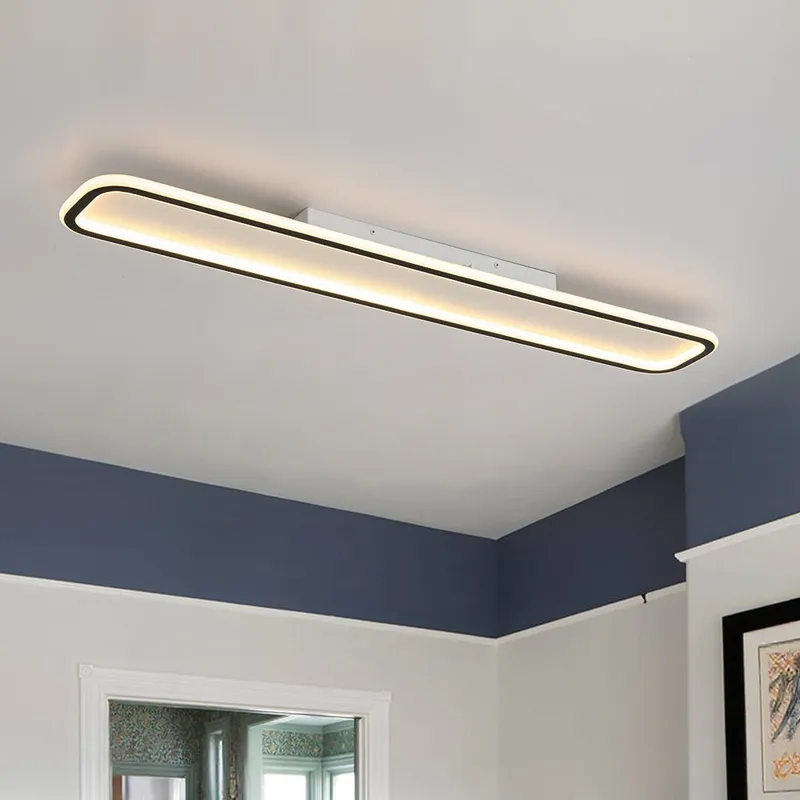 Minimalist Streamlined Rectangular Warm LED Ceiling Light — LightFixturesUSA LED Ceiling Lights 29.0W 3000K
