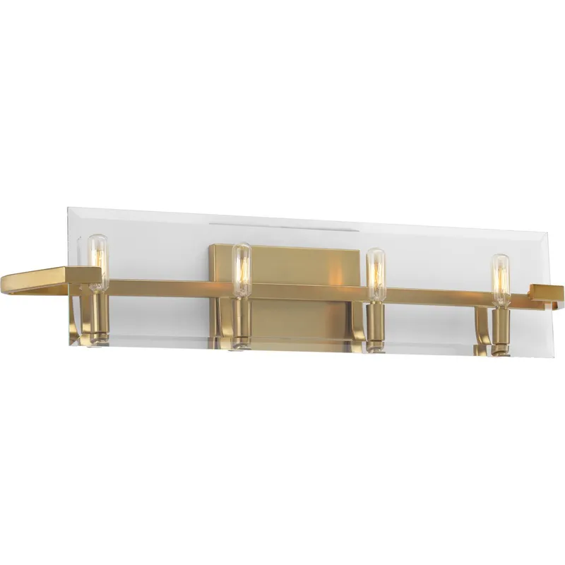 Cahill Collection Four-Light Clear Glass Bath Vanity Light — Progress Lighting LED Wall Lights  