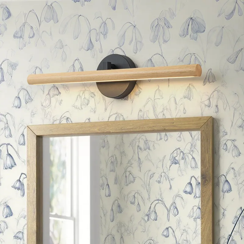 Dimmable LED Rotatable Linear Wooden Vanity Sconce Picture Light — LightFixturesUSA LED Linear Lights 13.0W 3000K