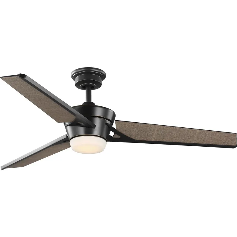 Kasota Collection 56" Three-Blade Indoor/Outdoor LED DC Motor Ceiling Fan — Progress Lighting LED Lighting Controls  