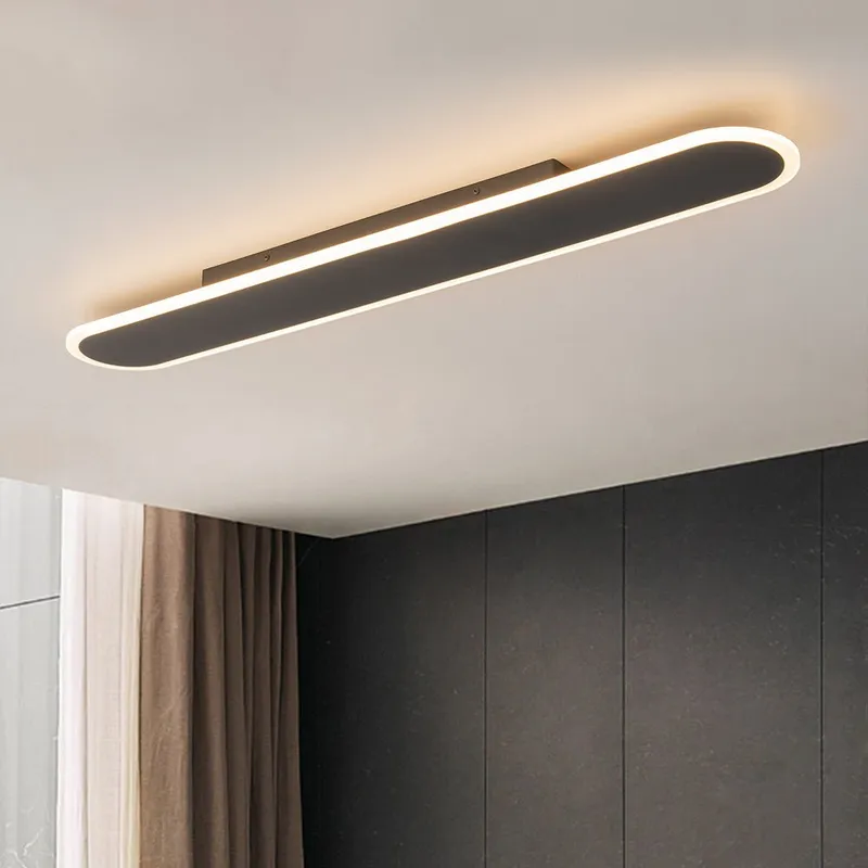 Contemporary Long Oval Warm Dimmable LED Ceiling Light — LightFixturesUSA LED Ceiling Lights 25.0W 3000K