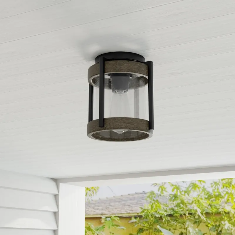 Whitmire Collection One-Light Outdoor Ceiling Mount Light — Progress Lighting LED Post Top Lights  