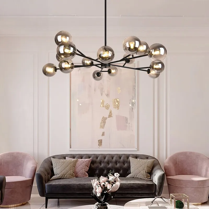 (OpenBox) Modern Sputnik Branching Bubble Chandelier — LightFixturesUSA LED Pendant Lights 25.0W 