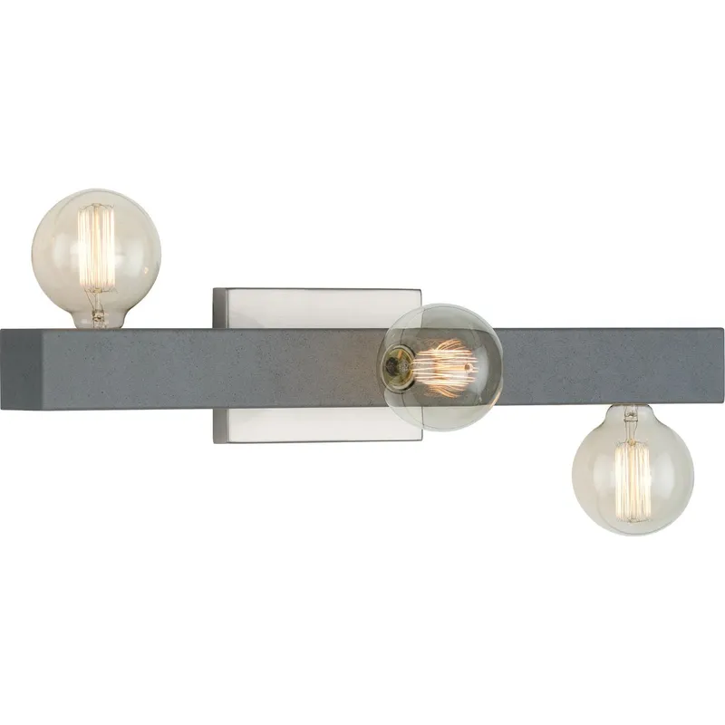 Mill Beam Collection Three-Light Industrial Bath Vanity Wall Light — Progress Lighting LED Wall Lights  