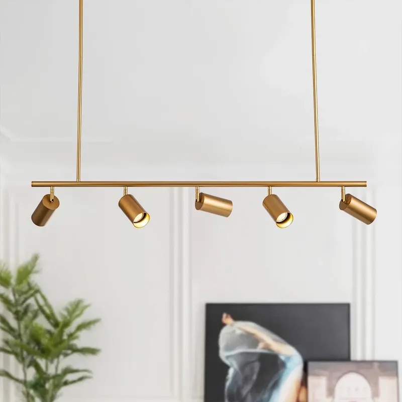 Modern 5-light Island Linear Track Light — LightFixturesUSA LED Linear Lights 10.0W 