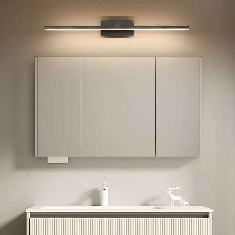 Modern Minimalist LED Linear Bathroom Vanity Light Warm White Wall Sconce — LightFixturesUSA LED Linear Lights 14.0W 3000K