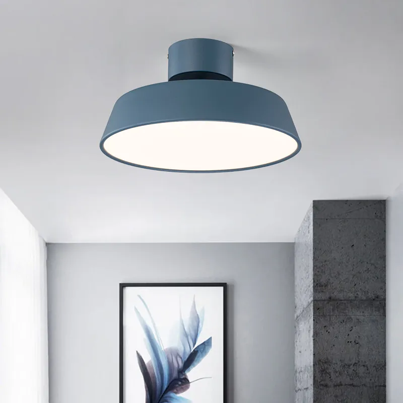 Scandinavian LED Semi Flush Ceiling Light — LightFixturesUSA LED Pendant Lights 18.0W 3000K