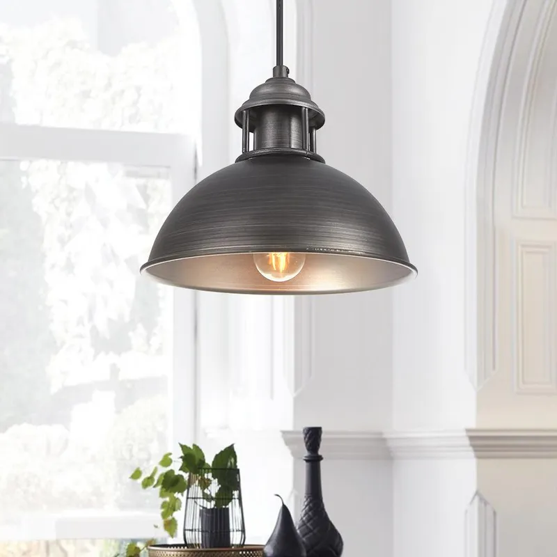 Industrial Single Pot Lid Dome Pendant — LightFixturesUSA LED Pendant Lights 60.0W 