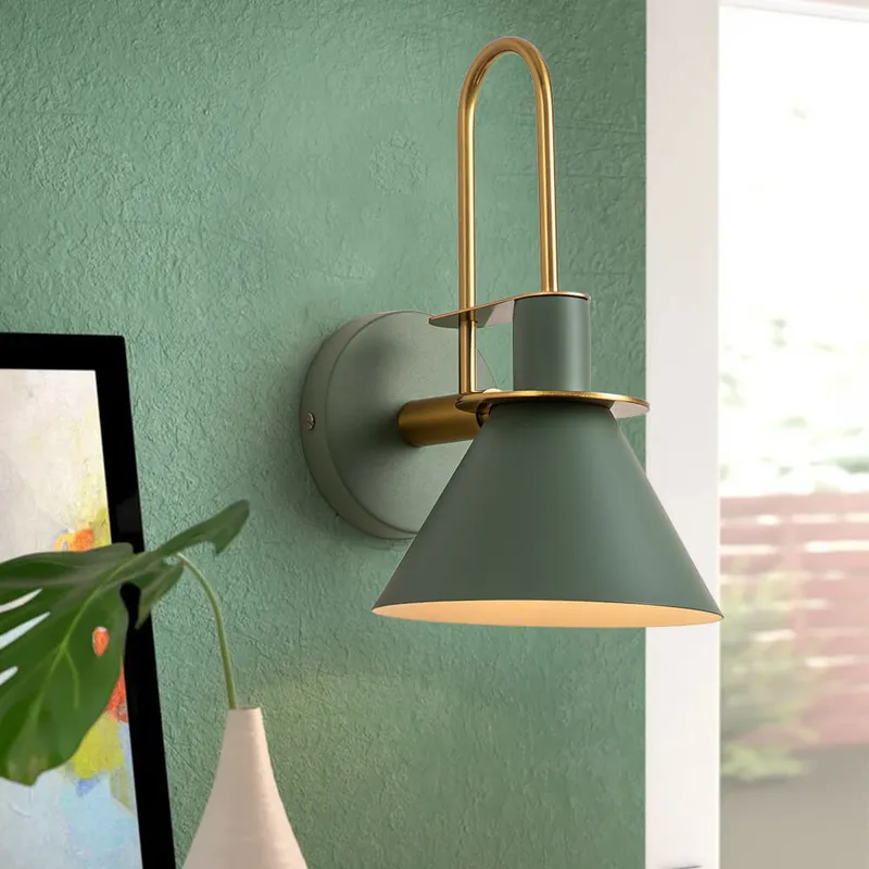 Single Cone Mid-century Wall Light Wall Sconce — LightFixturesUSA LED Wall Lights 40.0W 