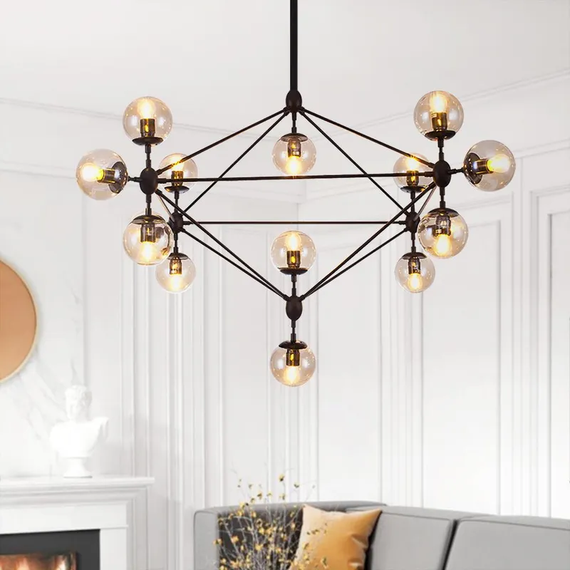 Modern Statement Geometric Chandelier — LightFixturesUSA LED Pendant Lights 40.0W 
