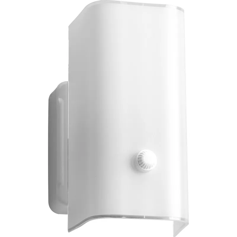 White Glass Collection One-Light White Glass Bath Vanity Light — Progress Lighting LED Wall Lights  