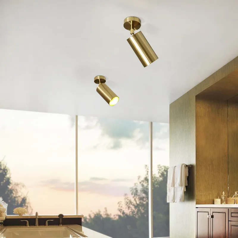 Mid-century 1-light Ceiling Spotlight — LightFixturesUSA LED Wall Lights 10.0W 