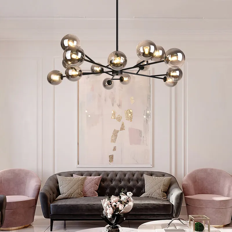 Modern Sputnik Branching Bubble Chandelier — LightFixturesUSA LED Pendant Lights 25.0W 