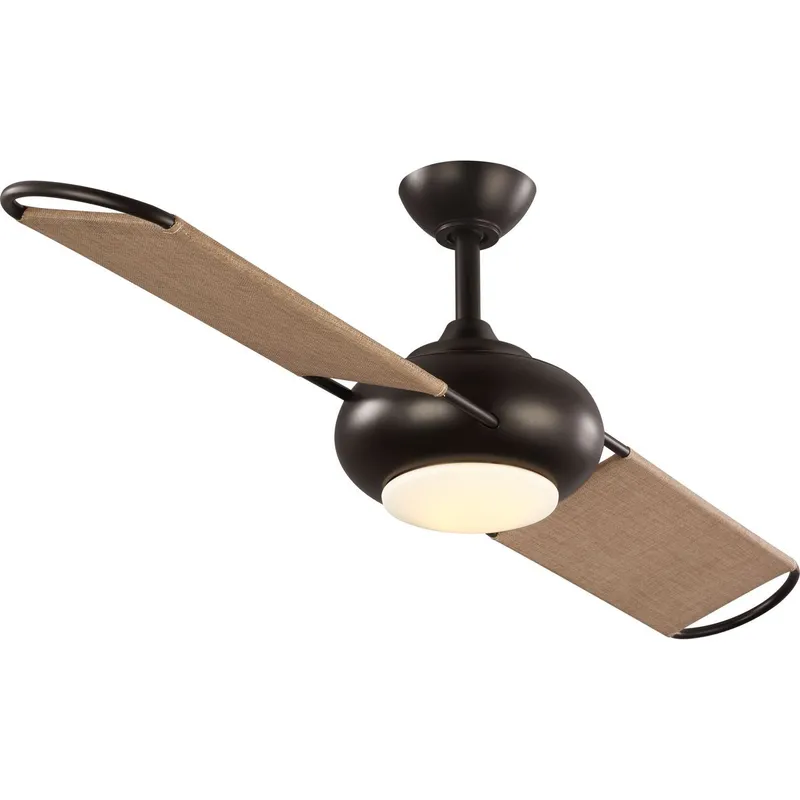 Edisto 54" Collection Indoor/Outdoor Ceiling Fan with Two Canvas Wrapped Blade — Progress Lighting LED Lighting Controls  