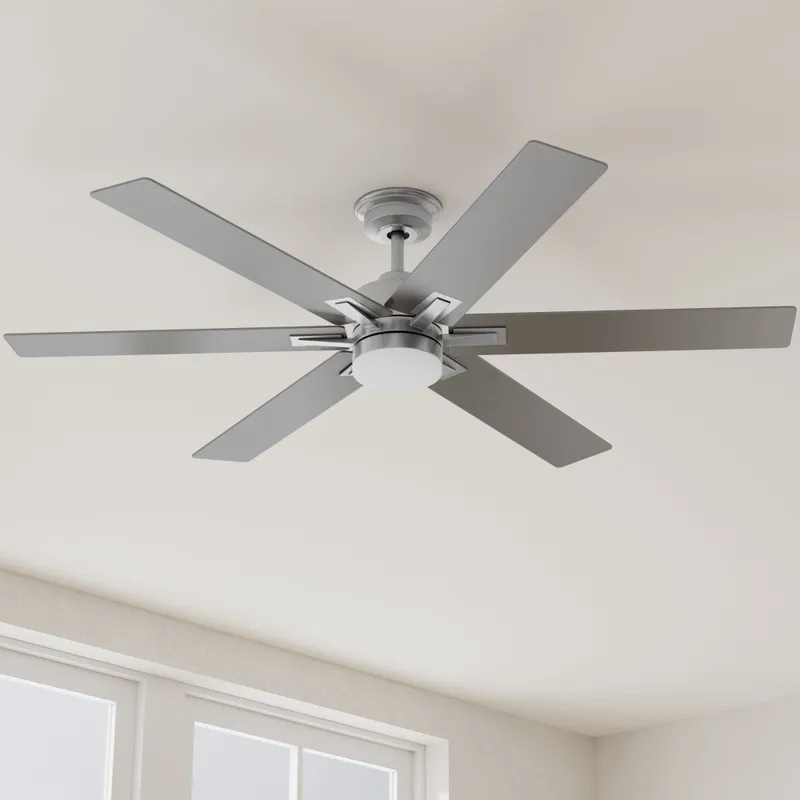 Dallam Collection 60 in. Six-Blade Ceiling Fan with Integrated CCT-LED Light — Progress Lighting LED Post Top Lights  