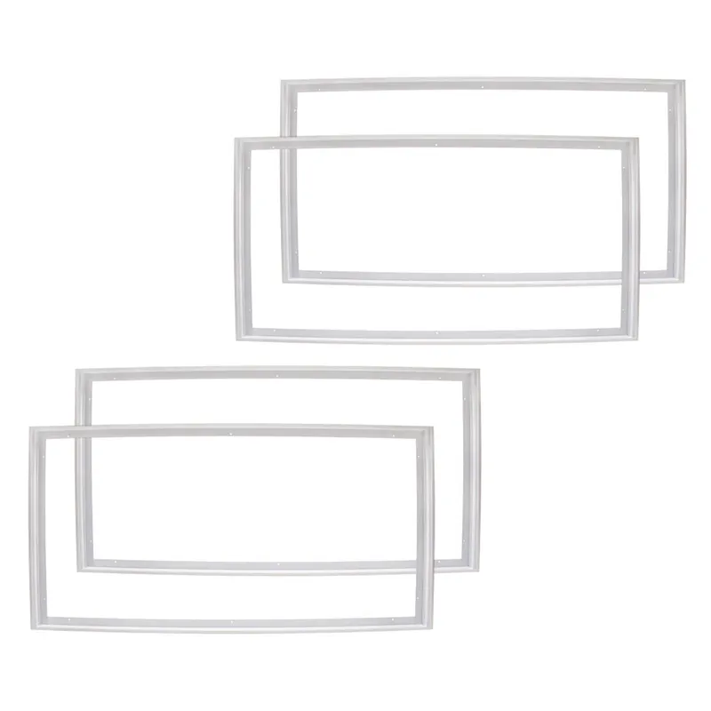 Case of 4 - LED 2x4 Flat Panel Surface Mount Fixture by Jen Lighting — LightUp Lighting LED Troffers & Panels  