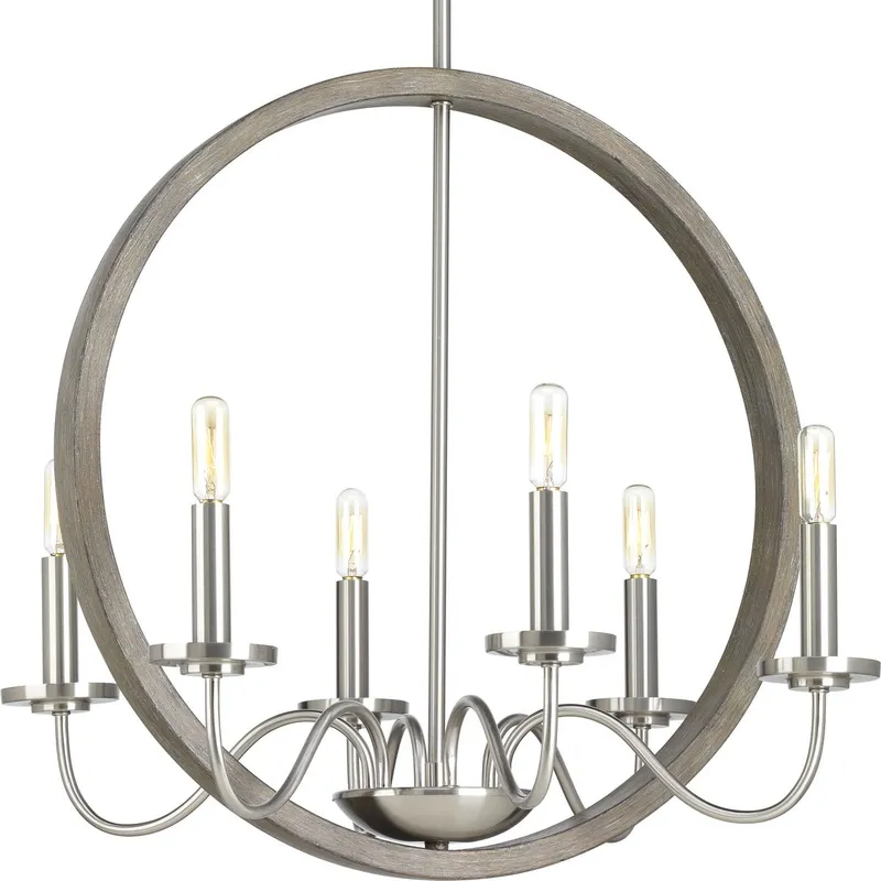 Fontayne Collection Six-Light Chandelier Light — Progress Lighting LED Landscape Lights  