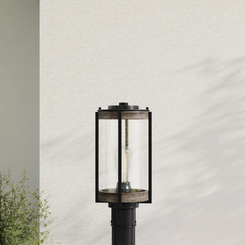 Whitmire Collection One-Light Clear Seeded Glass Outdoor Post Light — Progress Lighting LED Lighting Controls  